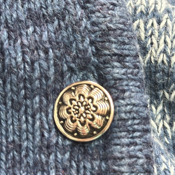 Nortcreast sweater vest blue and white knitted wit winter designs size medium - Picture 11 of 12